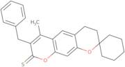 7'-Benzyl-6'-methyl-3',4'-dihydro-8'H-spiro[cyclohexane-1,2'-pyrano[3,2-g]chromene]-8'-thione