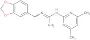N-(1,3-Benzodioxol-5-ylmethyl)-N'-(4,6-dimethylpyrimidin-2-yl)guanidine