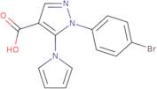 1-(4-Bromophenyl)-5-(1H-pyrrol-1-yl)-1H-pyrazole-4-carboxylic acid