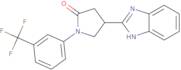 4-(1H-Benzimidazol-2-yl)-1-[3-(trifluoromethyl)phenyl]pyrrolidin-2-one