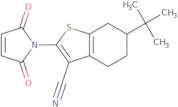 6-tert-Butyl-2-(2,5-dioxo-2,5-dihydro-1H-pyrrol-1-yl)-4,5,6,7-tetrahydro-1-benzothiophene-3-carbon…