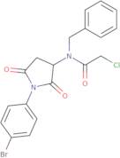 N-Benzyl-N-[1-(4-bromophenyl)-2,5-dioxopyrrolidin-3-yl]-2-chloroacetamide