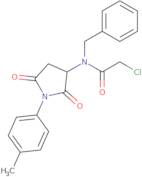 N-Benzyl-2-chloro-N-[1-(4-methylphenyl)-2,5-dioxopyrrolidin-3-yl]acetamide