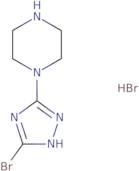 1-(3-Bromo-1H-1,2,4-triazol-5-yl)piperazine hydrobromide