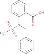 2-[Benzyl(methylsulfonyl)amino]benzoic acid