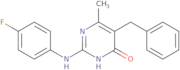 5-Benzyl-2-[(4-fluorophenyl)amino]-6-methylpyrimidin-4(3H)-one