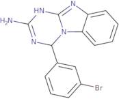 4-(3-Bromophenyl)-1,4-dihydro[1,3,5]triazino[1,2-a]benzimidazol-2-amine