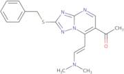 1-{2-(Benzylthio)-7-[(E)-2-(dimethylamino)vinyl][1,2,4]triazolo[1,5-a]pyrimidin-6-yl}ethanone
