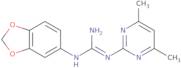 N-1,3-Benzodioxol-5-yl-N'-(4,6-dimethylpyrimidin-2-yl)guanidine