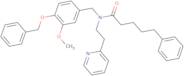 N-(4-(benzyloxy)-3-methoxybenzyl)-5-phenyl-N-(2-(pyridin-2-yl)ethyl)pentanamide