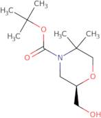 N-t-BOC-(2R)-(hydroxymethyl)-5,5-dimethylmorpholine