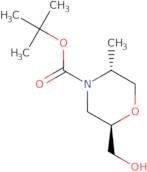 N-t-BOC-(2R)-Hydroxymethyl-(5R)-Methylmorpholine