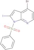 4-Bromo-2-iodo-1-(phenylsulfonyl)-1H-pyrrolo[2,3-b]pyridine