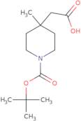 2-(1-(tert-Butoxycarbonyl)-4-methylpiperidin-4-yl)acetic acid