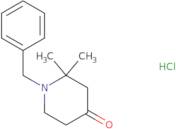 1-Benzyl-2,2-dimethylpiperidin-4-one hydrochloride