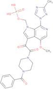 1-(4-Benzoyl-1-piperazinyl)-2-[4-methoxy-7-(3-methyl-1H-1,2,4-triazol-1-yl)-1-[(phosphonooxy)methyl]-1H-pyrrolo[2,3-c]pyridin-3-yl]- 1,2-ethanedione