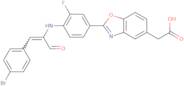 2-[4-[[3-(4-Bromophenyl)-1-oxo-2-propenyl]amino]-3-fluorophenyl]-5-benzoxazoleacetic acid