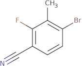 4-Bromo-2-fluoro-3-methylbenzonitrile