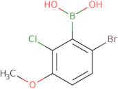 6-Bromo-2-chloro-3-methoxyphenylboronicacid