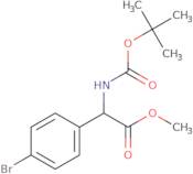 (4-Bromo-phenyl)-tert-butoxycarbonylamino-acetic acidmethylester