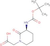 (S)-2-(3-(tert-Butoxycarbonylamino)-2-oxopiperidin-1-yl)aceticacid