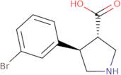 (3S,4R)-4-(3-Bromophenyl)pyrrolidine-3-carboxylicacid