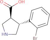 (3S,4R)-4-(2-Bromophenyl)pyrrolidine-3-carboxylicacid