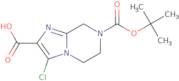 7-(tert-Butoxycarbonyl)-3-chloro-5,6,7,8-tetrahydroimidazo[1,2-a]pyrazine-2-carboxylicacid