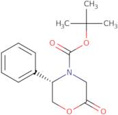 (5S)-N-(tert-Butoxycarbonyl)-3,4,5,6-tetrahydro-5-phenyl-4(h)-1,4-oxazin-2-one