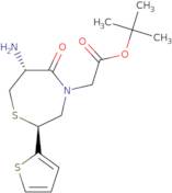 tert-Butyl(2S,6R)-6-amino-5-oxo-(2-thienyl)perhydro-1,4-thiazepine-4-acetate