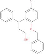 5-Bromo-gamma-phenyl-2-(phenylmethoxy)-benzenepropanol