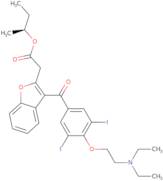 (2S)-Butan-2-yl2-(3-[4-[2-(diethylamino)ethoxy]-3,5-diiodobenzoyl]-1-benzofuran-2-yl)acetate