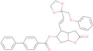 [1,1'-Biphenyl]-4-carboxylic acidHexahydro-2-oxo-4-[2-[2-(phenoxymethyl)-1,3-dioxolan-2-yl]ethenyl]-2H-cyclopenta[b]furan-5-ylester