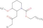 2-(3-Bromo-2-oxopropyl)-3-methoxy-1-piperidinecarboxylicacid 2-propenylester