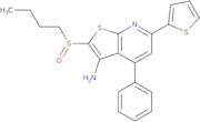 2-(Butane-1-sulfinyl)-4-phenyl-6-thiophen-2-yl-thieno[2,3-b]pyridin-3-ylamine