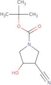 1-Boc-3-Cyano-4-hydroxypyrrolidine