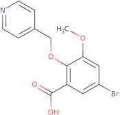 5-Bromo-3-methoxy-2-(pyridin-4-ylmethoxy)benzoic acid