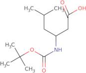 3-((tert-Butoxycarbonyl)amino)-5-methylhexanoic acid