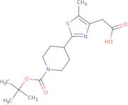 2-(2-(1-(tert-Butoxycarbonyl)piperidin-4-yl)-5-methylthiazol-4-yl)acetic acid