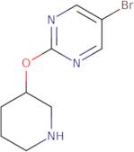 5-Bromo-2-(piperidin-3-yloxy)pyrimidine