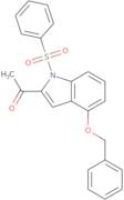 1-(4-(Benzyloxy)-1-(phenylsulfonyl)-1H-indol-2-yl)ethanone