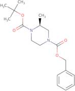 (S)-4-Benzyl 1-tert-butyl 2-methylpiperazine-1,4-dicarboxylate