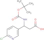 3-((tert-Butoxycarbonyl)amino)-3-(6-chloropyridin-3-yl)propanoic acid