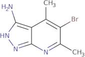 5-BROMO-4,6-DIMETHYL-1H-PYRAZOLO[3,4-B]PYRIDIN-3-AMINE