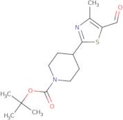 TERT-BUTYL 4-(5-FORMYL-4-METHYL-1,3-THIAZOL-2-YL)PIPERIDINE-1-CARBOXYLATE