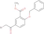 5-Bromoacetyl-2-bensyloxbenzoic acid methyl ester