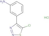 Benzenamine,3-(5-chloro-1,2,3-thiadiazol-4-yl),hydrochloride(1:1)