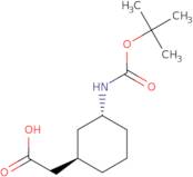 trans 2-(3-((t-Butoxy)carbonylamino)cyclohexyl)acetic acid