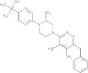 2-[4-(6-Benzyl-4,5-dimethylpyridazin-3-yl)-2-methyl-3,4,5,6-tetrahydro-2H-[1,2]bipyrazinyl-5-yl]-propan-2-ol