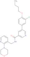 5-(4-Butoxy-3-chlorophenyl)-N-[[2-(4-morpholinyl)-3-pyridinyl]methyl]-3-pyridinecarboxamide